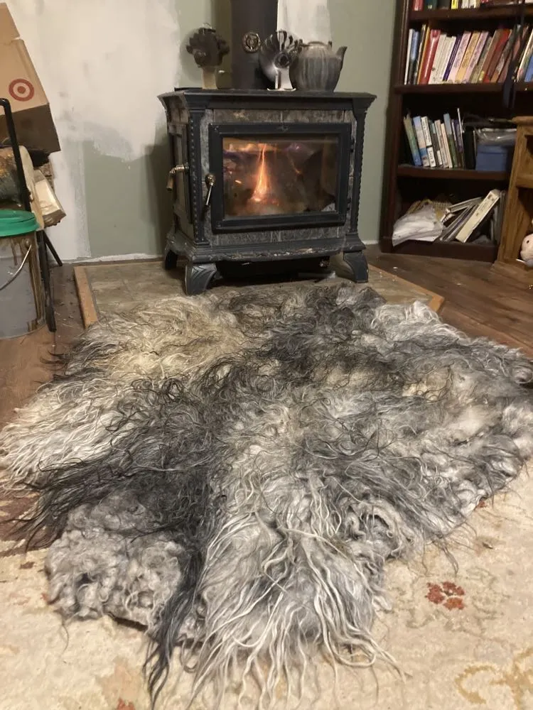 Pre-Made Icelandic Wool Felted Pelt (Ready to Ship or Deliver)