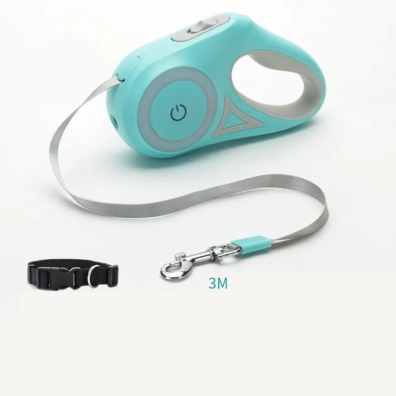 Retractable Dog Leash with Collar