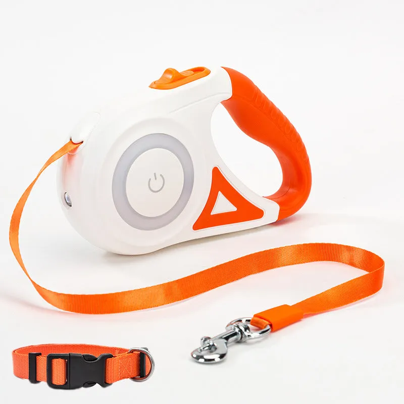 Retractable Dog Leash with Collar