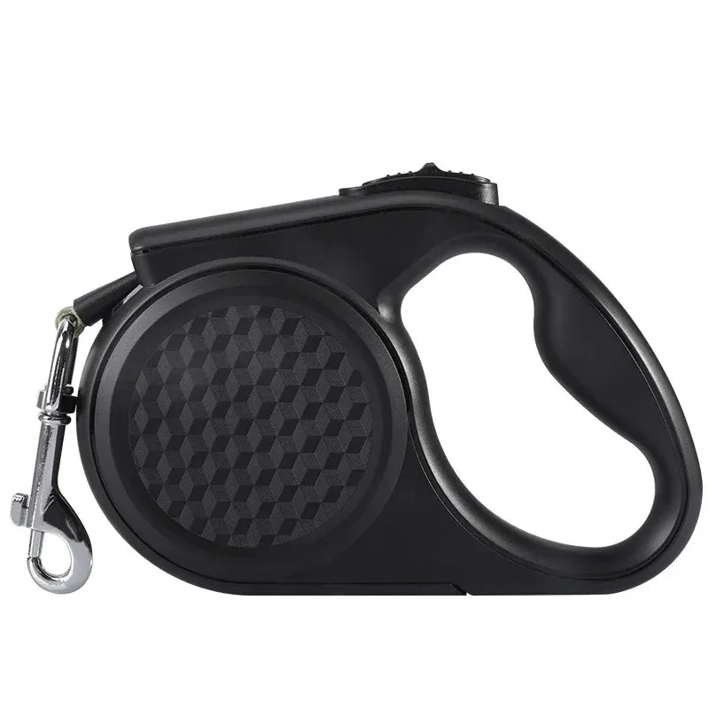 Retractable Dog Leash with Reflective Strip - 5m, for Dogs up to 20kg