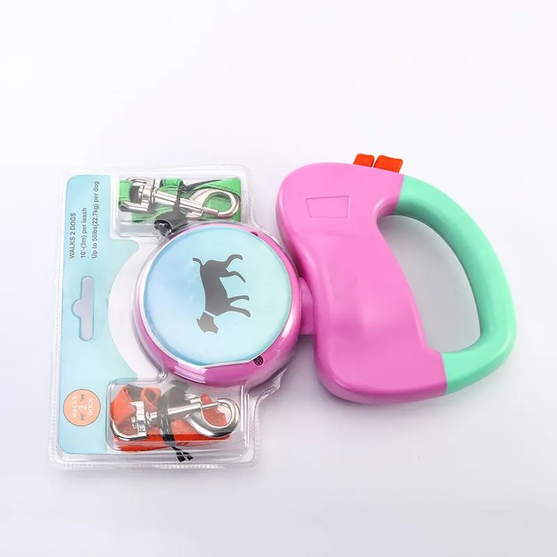 Retractable Dual Walking Leashes for Dogs