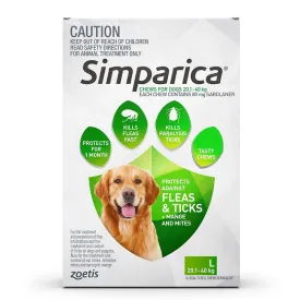 Simparica Green For Large Dog 20.1-40kg