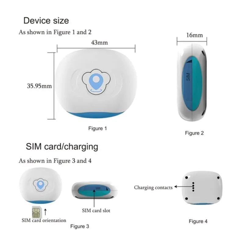 Smart GPS Pets Collar Tracker
