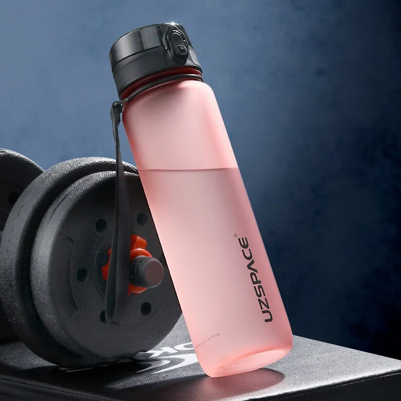 Sports Water Bottle 500/1000ML Protein Shaker Outdoor Travel Portable Leakproof Drinkware Plastic Drink Bottle BPA Free