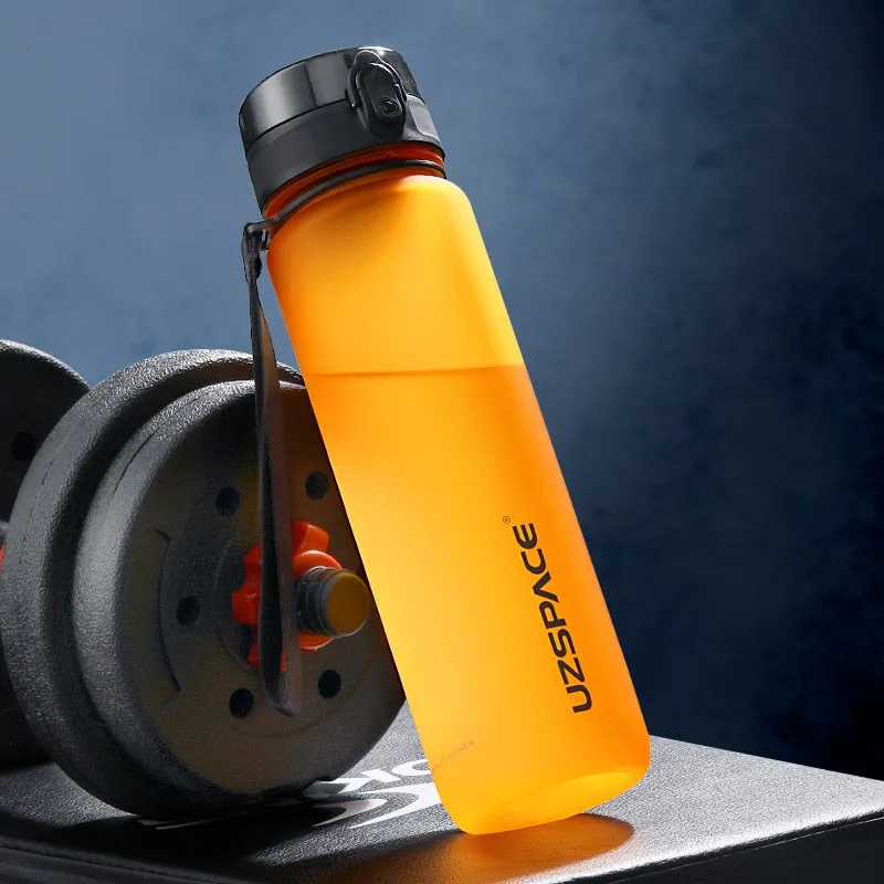 Sports Water Bottle 500/1000ML Protein Shaker Outdoor Travel Portable Leakproof Drinkware Plastic Drink Bottle BPA Free