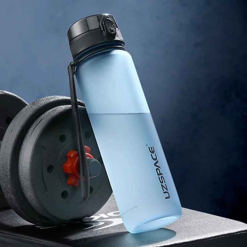 Sports Water Bottle 500/1000ML Protein Shaker Outdoor Travel Portable Leakproof Drinkware Plastic Drink Bottle BPA Free