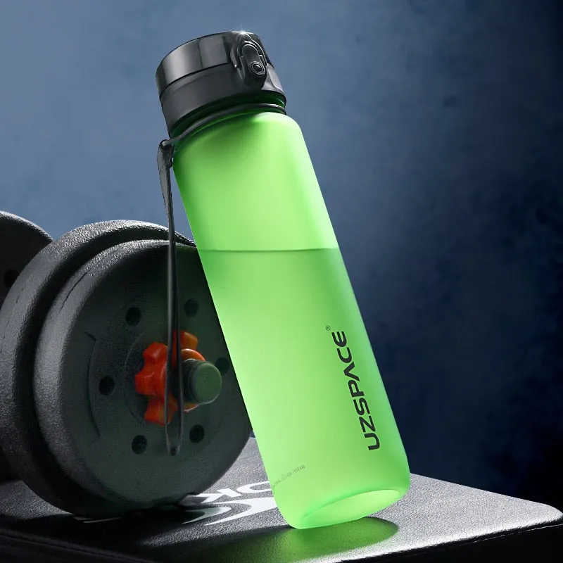 Sports Water Bottle 500/1000ML Protein Shaker Outdoor Travel Portable Leakproof Drinkware Plastic Drink Bottle BPA Free