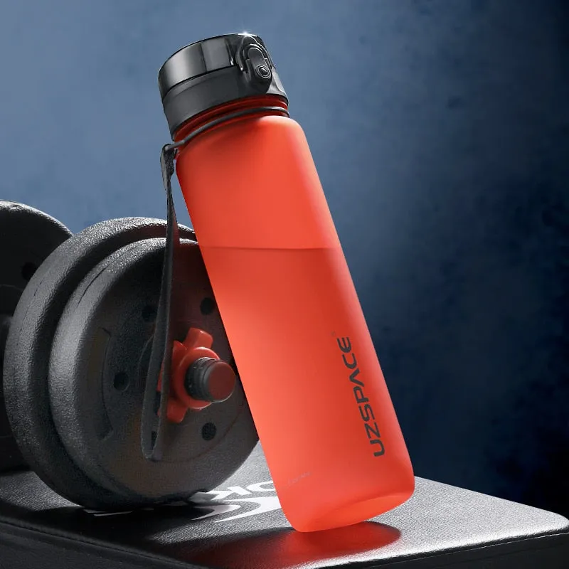 Sports Water Bottle 500/1000ML Protein Shaker Outdoor Travel Portable Leakproof Drinkware Plastic Drink Bottle BPA Free