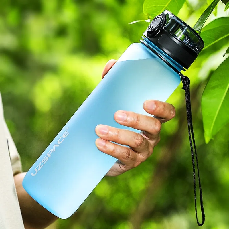 Sports Water Bottle 500/1000ML Protein Shaker Outdoor Travel Portable Leakproof Drinkware Plastic Drink Bottle BPA Free