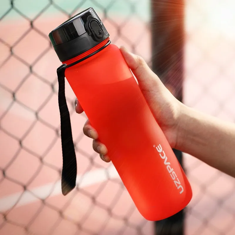 Sports Water Bottle 500/1000ML Protein Shaker Outdoor Travel Portable Leakproof Drinkware Plastic Drink Bottle BPA Free