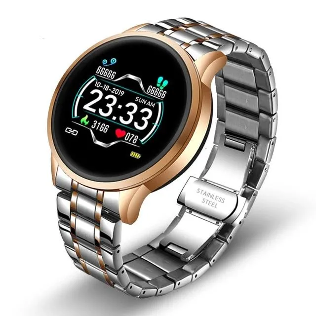 Stainless Steel Black Smart Watch for Men Android Watch UK | LK 126®