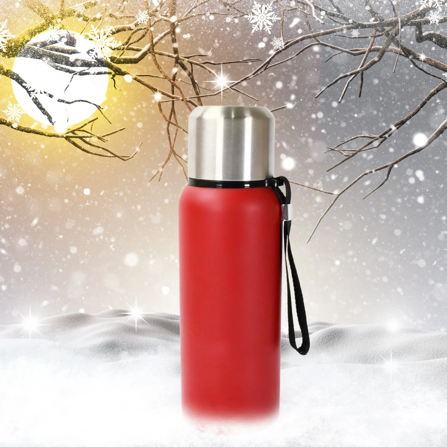 Stainless Steel Leak-Proof Water Bottle for Home & Travel (600ml)