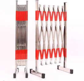 Stainless Steel Telescopic Fence, Mobile Safety Guardrail Door, Retractable Traffic Guardrail, Adjustable Pet Fence Door, Suitable for Garages, Schools and Shopping Malls (Size : L250cm/8.2