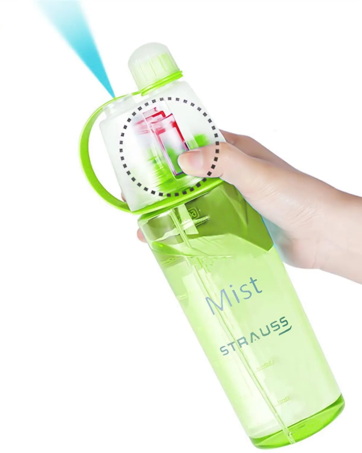 STRAUSS Water Mist Spray Bottle, 600 ml (Blue)