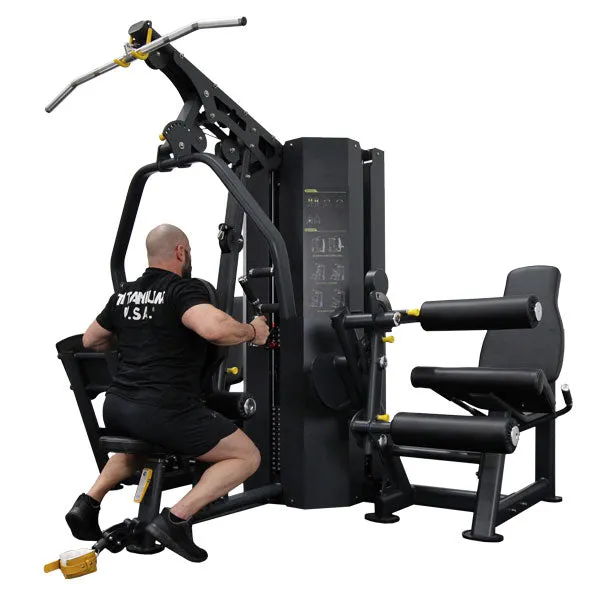 TITANIUM USA PLATINUM SERIES MG30 3 STATION MULTI GYM