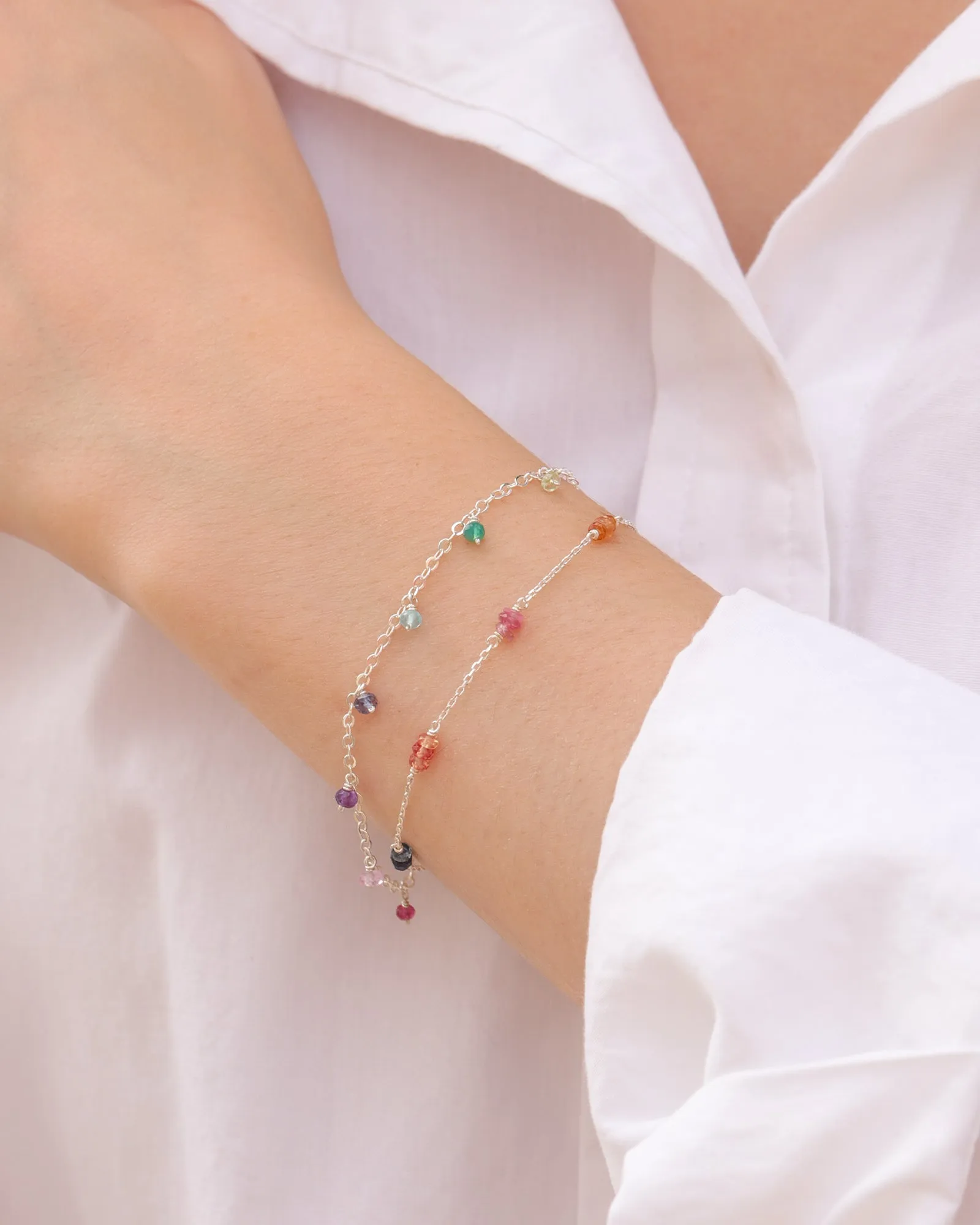 Trio Station Stone Bracelet
