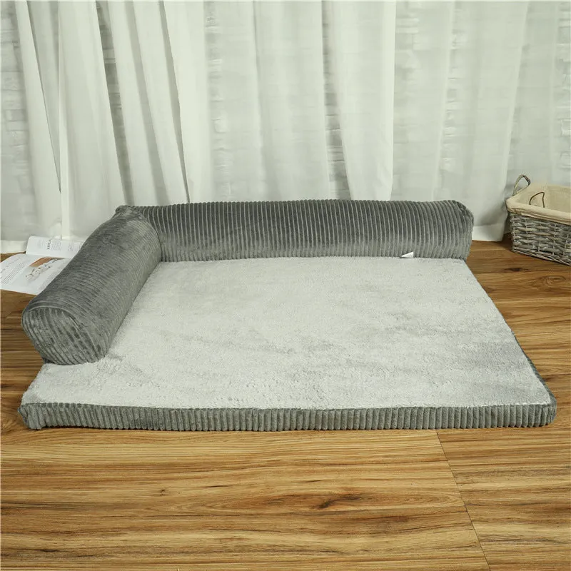 Washable Dog Couch Bed with Removable Cover