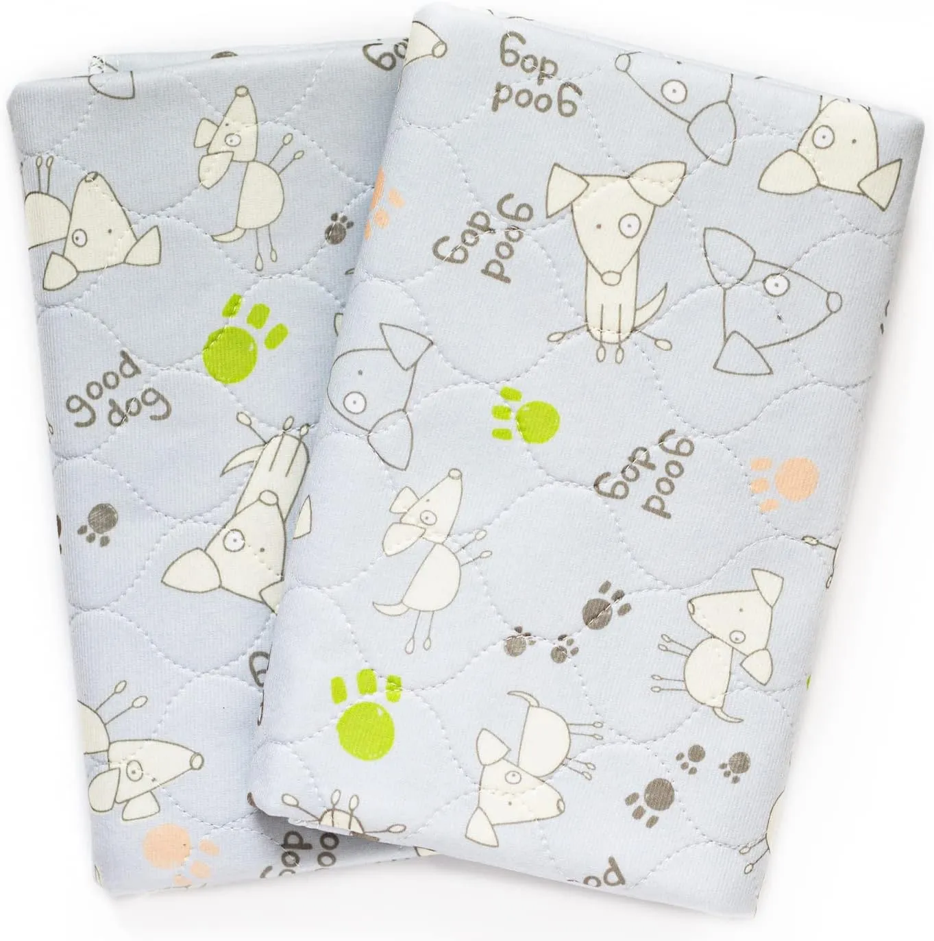 Washable Puppy Pads, Dog Pee Pad, Reusable 2 Pack, Large 28 in x 31 in, 5 Layer Quilted, Durable, Whelping Pads, Potty Training Pet Pads for Environmentally Conscious Dog Owners