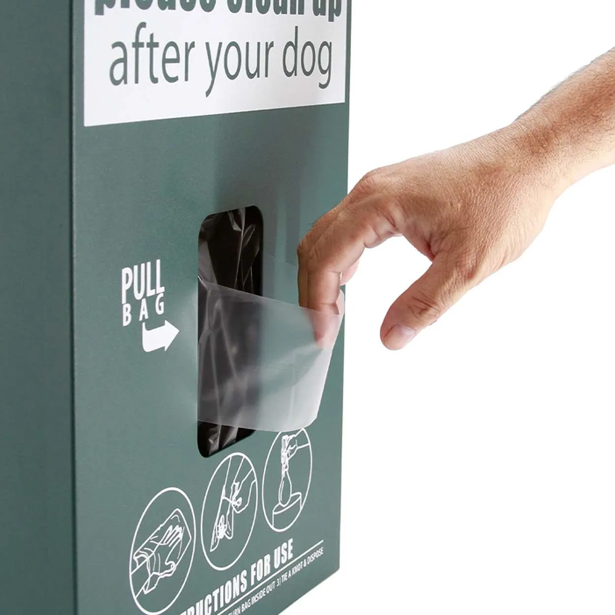 Zero Waste USA - 800 ONEpul dog waste station refill header bags - Dispense 1 bag at a time with our trademarked pull-strap. Designed to fit any dog waste header stations. (8 headers of 100 bags)