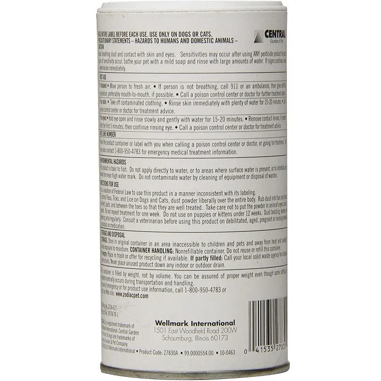 ZODIAC® Flea & Tick Powder for Dogs, Puppies, Cats & Kittens, 6 oz.